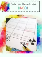Vorschau - Arbeitsblätter - Finde ein Element, das ... BINGO! - Deckblatt