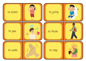 Vorschau - Spiele - Body Parts and Verbs - Domino - Seite 2