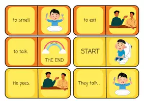 Vorschau - Spiele - Body Parts and Verbs - Domino - Seite 3