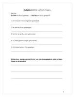 Vorschau - Arbeitsblätter - Fragen im Perfekt formulieren: Ja/Nein-Fragen und W-Fragen - Seite 1