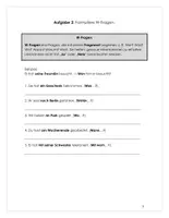 Vorschau - Arbeitsblätter - Fragen im Perfekt formulieren: Ja/Nein-Fragen und W-Fragen - Seite 2