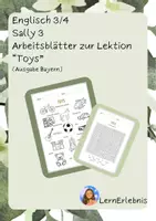 Vorschau - Arbeitsblätter - Sally 3 - Arbeitsblätter zur Lektion "Toys" (Sally - Ausgabe Bayern) - Deckblatt