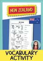 anteprima - Materiale di supporto/inclusione - New Zealand vocabulary activity (English) / Attività di vocabolario sulla Nuova Zelanda (inglese) - Pagina di copertina