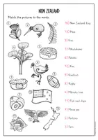 anteprima - Materiale di supporto/inclusione - New Zealand vocabulary activity (English) / Attività di vocabolario sulla Nuova Zelanda (inglese) - Pagina 2