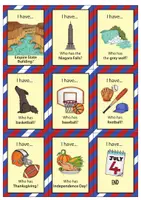 anteprima - Flashcard - USA - I have... Who has...? vocabulary game (English) / USA - Io ho... Chi ha...? Gioco di vocabolario (inglese) - Pagina 2