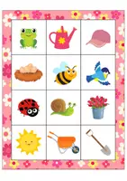 Aperçu - Jeux - Le bingo du printemps 2 - Page 1