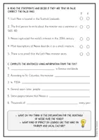 anteprima - Compiti in classe/Test - Scotland: Loch Ness monster - reading comprehension / Scozia: Il mostro di Loch Ness - comprensione della lettura - Pagina 3