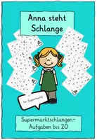 Vorschau - Arbeitsblätter - Anna steht Schlange 20 Schlangenaufgaben Arbeitsblätter Addition Subtraktion - Deckblatt