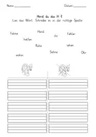 Vorschau - Arbeitsblätter - Hörst du das H? - Deckblatt