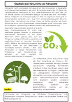 Vorschau - Arbeitsblätter - Instrumente Klimapolitik: CO₂-Steuer, Emissionshandel, Klimaschutz - Seite 1