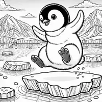 anteprima - Materiale per pittura e bricolage - Pinguino Disegni da Colorare (50 illustrazioni) - Pagina 2