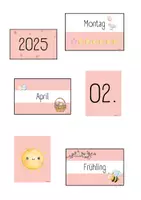 Vorschau - Präsentationen/Tafelbilder - Kalender mit Wetterkarten 📅🌤️ - Deckblatt