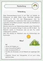 Vorschau - Arbeitsblätter - Rechenspaziergang Frühling Multiplikation mit großen Zahlen - Seite 1