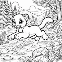 anteprima - Materiale per pittura e bricolage - Puma Disegni da Colorare (50 Illustrazioni) - Pagina 1