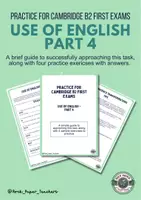 Vista previa - Hojas de trabajo - Cambridge B2 Use of English - Part 4 - Portada