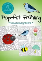 Vorschau - Arbeitsblätter - Pop-Art Frühling: Kunstprojekte zum Ausmalen - Deckblatt