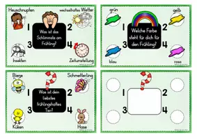 Vorschau - Spiele - Vier-Ecken-Spiel Frühling Grundschule – Bewegungsspiel & Entscheidungsspiel (Klasse 2–3) | Frühling Unterricht Ideen - Seite 3