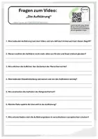 Vorschau - Arbeitsblätter - Die Aufklärung - Deckblatt