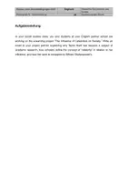 Vorschau - Klassenarbeiten - Klausur SEK II: Mediation (Abitur 2026/27): Taylor Swift, Shakespeare, Misogynie & Popkultur – Email - Deckblatt