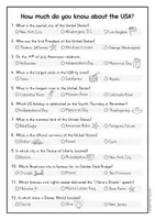 anteprima - Schede informative - USA Quiz (English) / Quiz USA (Inglese) - Pagina 2