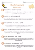 Vorschau - Arbeitsblätter - Haushaltsplanung Arbeitsblatt 7. & 8. Klasse Finanzplanung AB mit Lösungen - Seite 2