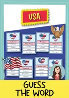anteprima - Flashcard - USA guess the word; vocabulary game (English) / Gli Stati Uniti indovinano la parola; gioco di vocabolario (Inglese) - Pagina di copertina