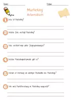 Vorschau - Arbeitsblätter - Marketing Arbeitsblatt 7. & 8. Klasse Werbung AB mit Lösungen - Seite 1