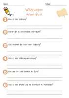 Vorschau - Arbeitsblätter - Währungen Arbeitsblatt 7. & 8. Klasse Devisen AB mit Lösungen - Seite 1