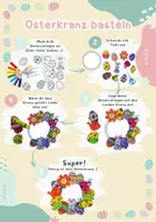 Vorschau - Mal- und Bastelvorlagen - Bastelvorlage individuelle Kränze Frühling Ostern - Seite 1