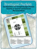 Vorschau - Spiele - Brettspiel unregelmässige Perfektformen, passend zu meinem Lernkartenset - Deckblatt