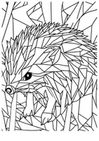 Vorschau - Arbeitsblätter - Kunst Polygone Art geometrische Tiere Kunst Bilder Mandala - Seite 3