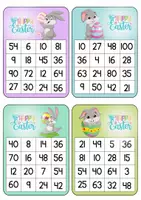 Vorschau - Spiele - Mathespiel - Bingo - Vorlage Ostern - Einmaleins - Seite 2