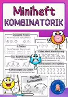 Vorschau - Arbeitsblätter - Kombinatorik - Miniheft für die Klassen 1, 2, 3 und 4 - Deckblatt