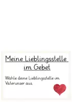 Vorschau - Arbeitsblätter - Materialpaket Lerntheke / Stationsarbeit: Das Vaterunser, Vater unser DIN-A5 - Deckblatt