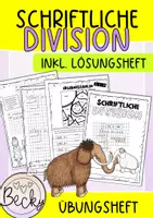 Vorschau - Arbeitsblätter - Übungsheft, Arbeitsheft zur schriftlichen Division - Deckblatt