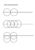 Vorschau - Arbeitsblätter - Zirkelübung: Muster zeichnen mit dem Zirkel, 3 Arbeitsblätter - Seite 2