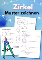 Vorschau - Arbeitsblätter - Zirkelübung: Muster zeichnen mit dem Zirkel, 3 Arbeitsblätter - Deckblatt