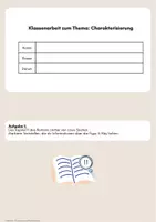 Vorschau - Arbeitsblätter - Materialpaket: Klassenarbeiten Charakterisierung + Differenzierung - Seite 2