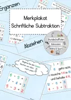 Vorschau - Poster - Merkplakat Schriftliche Subtraktion - Seite 1