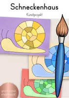 Vorschau - Arbeitsblätter - Schneckenhaus / Kunstprojekt im Frühling - Seite 1