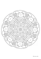 Vorschau - Mal- und Bastelvorlagen - Mandalas Ostern Ausmalbilder - Seite 2