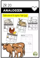 Vorschau - Arbeitsblätter - Analogieaufgaben - große und kleine Aufgaben - ZR 20 - Deckblatt