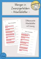 Vorschau - Arbeitsblätter - Mengenverständnis Zahlenraum 20 Zwanzigerfeld Arbeitsblätter - Deckblatt