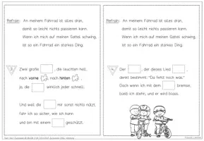 Vorschau - Arbeitsblätter - Liederarbeitung: An meinem Fahrrad ist alles dran - Seite 3