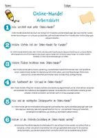 Vorschau - Arbeitsblätter - Online-Handel Arbeitsblatt 7. & 8. Klasse E-Commerce AB mit Lösungen - Seite 2