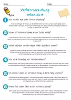 Vorschau - Arbeitsblätter - Verkehrserziehung Arbeitsblatt (1) 7. & 8. Klasse Verkehrssicherheit AB mit Lösungen - Seite 2