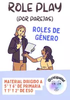 Vista previa - Tarjetas / Manipulativos - Role play - Roles de género (por parejas) - Portada