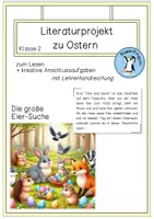 Vorschau - Anderer Materialtyp - Die große Eier-Suche - Literaturprojekt (ab Klasse 2) - Deckblatt