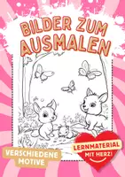 Vorschau - Arbeitsblätter - Tiere Ausmalbilder Frühling Fensterbilder Blumen Kunst zeichnen - Deckblatt