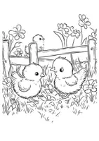 Vorschau - Arbeitsblätter - Frühling Frühlingsbilder ausmalen Kunst Tiere Ausmalbilder - Seite 3